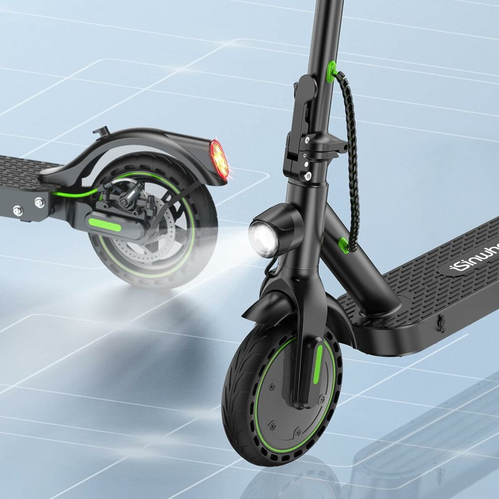 Electric Scooter Adults isinwheel Foldable Electric Scooter with Shock Absorber, App Control, 25km Long Range, 350W Motor, Fast 25km/h, 8.5 Solid Tires, LED Display E-scooter for Adults Load 264lbs