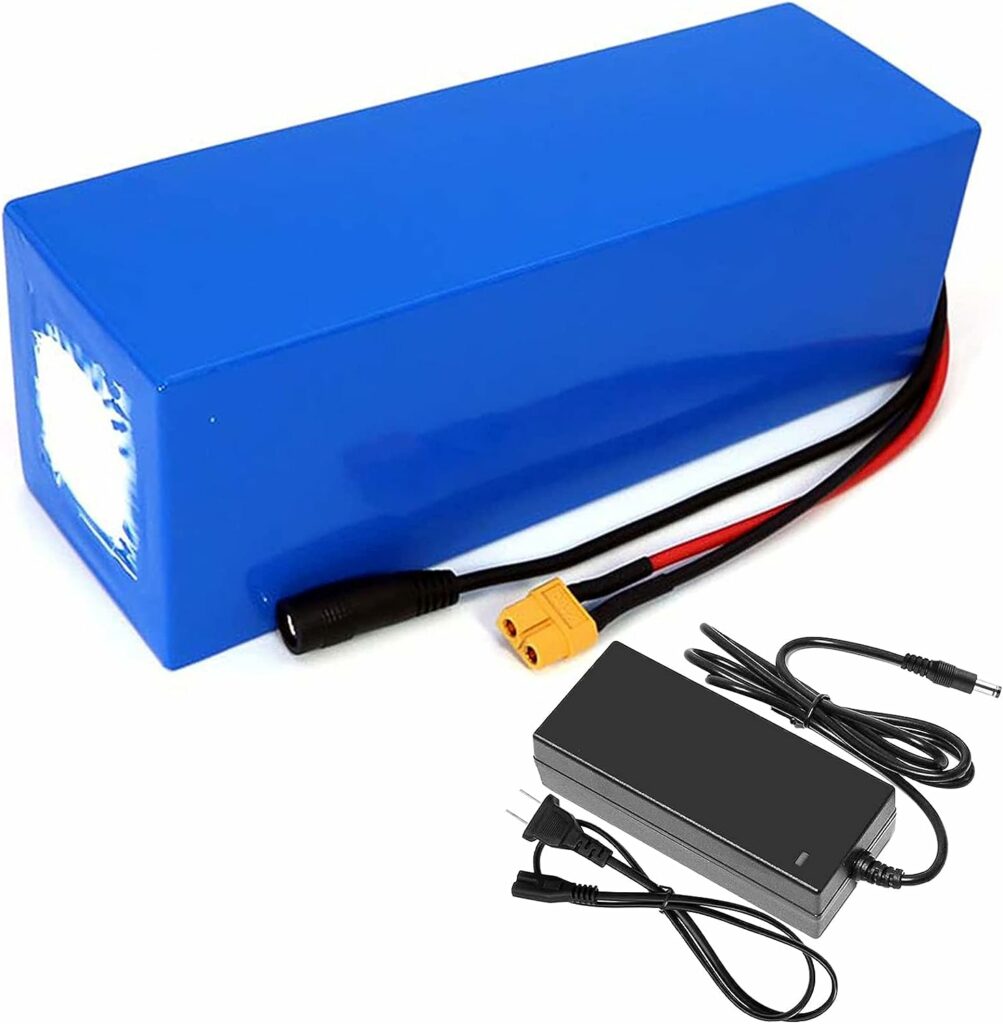 HUYT 36V 15Ah Ebike Battery 15000Mah E-Bike Lithium Battery Pack for Replace Lead-Acid Battery 21700 Lithium Battery for Mobility Scooter And Electric Wheelchair Scooters Tricycles with Charger