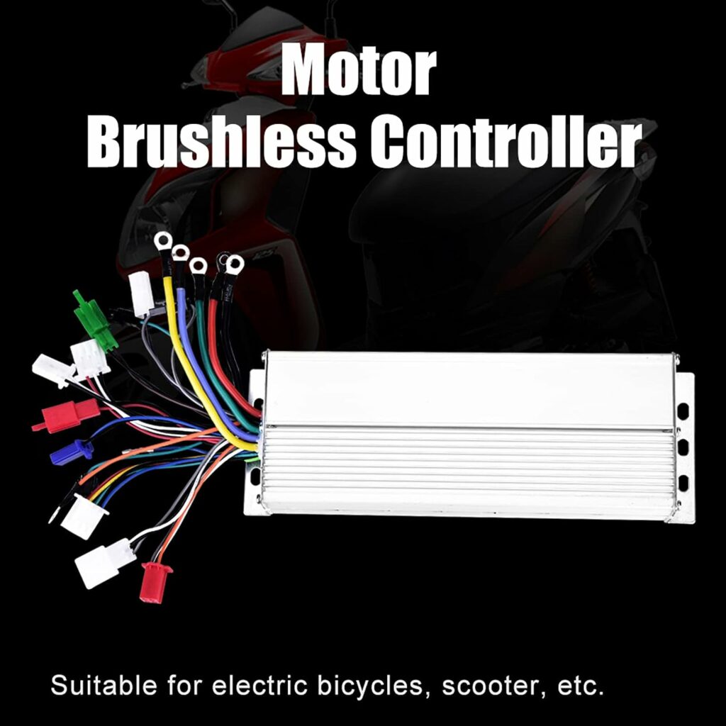 Nimomo Scooter Brushless Motor Controller, 36V/48V 1500W E Bike Motor Controller for Electric Bicycle