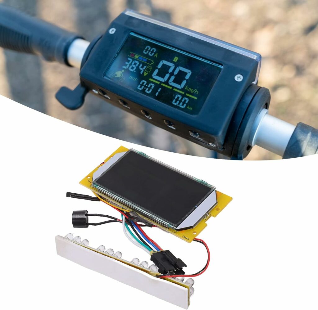 SPYMINNPOO E Scooter LCD Display, Electric Scooter Display Screen Replacement Universal 36V for KUGOO S1 Scooter Repair Accessories Cycling Electric Scooter Accessories